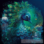 Underwater Peacock Animal Ai Art