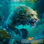 Underwater Sable Tooth Animal Ai Art