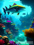 Underwater Scene Ai Artwork