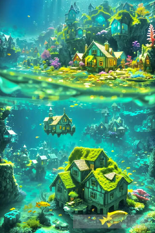 Underwater Worlds Ai Artwork