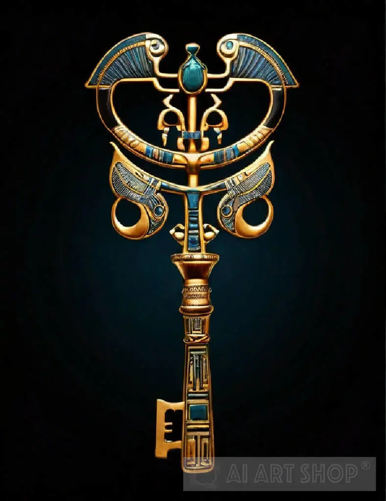 Key Egypt Vector Pharaonic Egyptian golden key