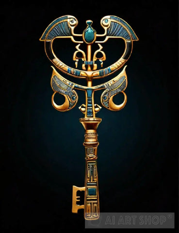 Unique Pharaonic Egyptian Key Ai Artwork