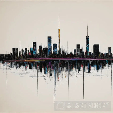 Urban Prism Abstract Ai Art