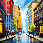 Urban Serenity Raincanvas Ai Painting