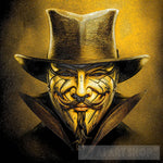 V For Vendetta Mask Portrait Ai Art