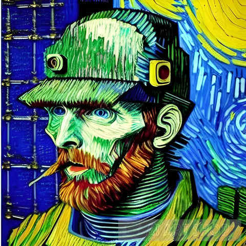 Van Gogh Ai Art Portrait Art
