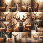 Various Deer Ai Painting