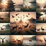 Various Deer Ai Painting