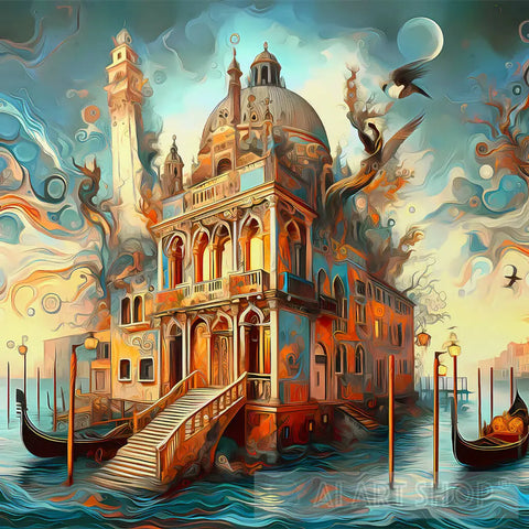 Venice Palace Ai Painting