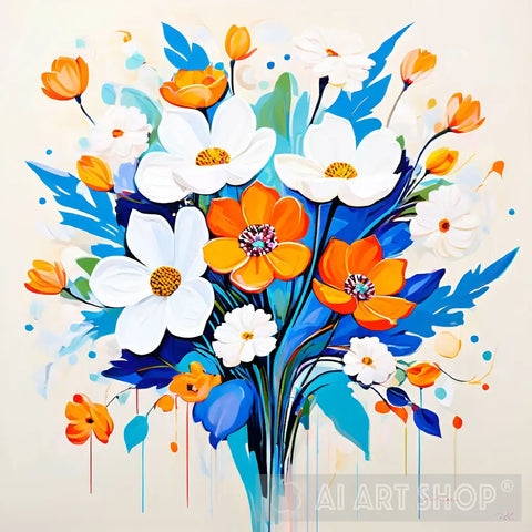 Vibrant Bouquet Ai Painting