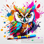 Vibrant Feather - Abstract Animal Art Ai