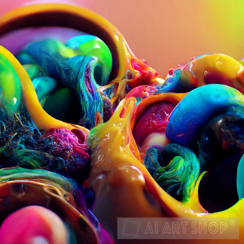 Vibrant Mess Ai Artwork