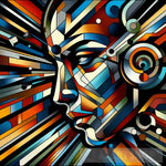 Vibrant Momentum: Geometric Expressions In Motion Pop Ai Art