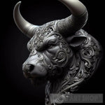 Viking Bull Animal Ai Art