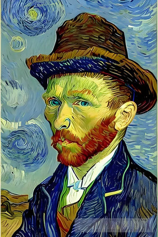 Vincent Van Gogh Portrait Color Painting Portrait Ai Art