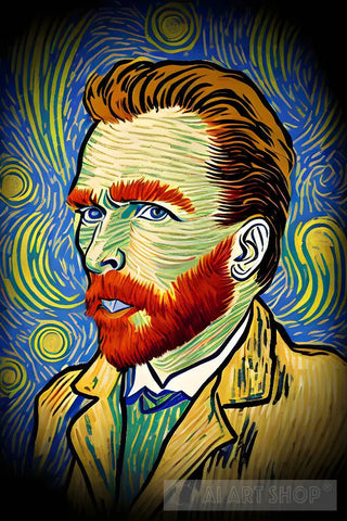 Vincent Van Gogh Style Portrait Ai Art