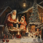 Vintage Christmas Painting Ai