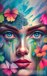 Vivid Woman Portrait Portrait Ai Art