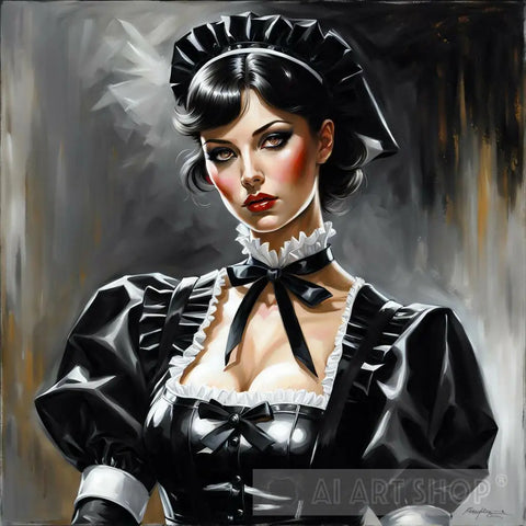 Vivienne French Maid Portrait Ai Art