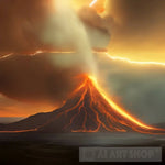 Volcanic Lighting Ai Artwork
