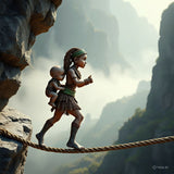 Art at mountain cliff