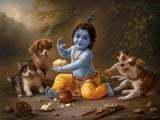 Joyful Play of Little Krishna