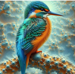 Kingfisher and fractals