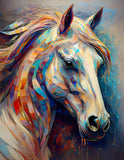 abstract art impressionism art style horse, soft pastel colors; hand drawn watercolor sketchy illust 18-02-2025 at 16-05-27