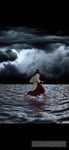 Walking On Water In A Storm Ai Artwork