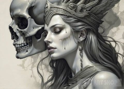 War Goddess Surrealism Ai Art