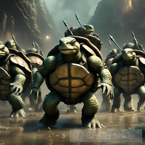 Warrior Turtles Ai Artwork