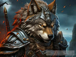 Warrior Wolf Animal Ai Art
