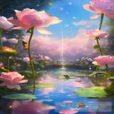 Water Flowers Ai Painting