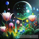 Water Flowers Landscape Ai Art