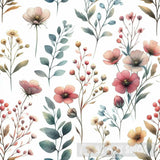 Watercolor Arrangements With Small Flower Ai Painting
