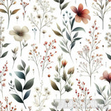 Watercolor Arrangements With Small Flower Ai Painting