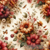 Watercolor Flowers Pattern Ai Painting