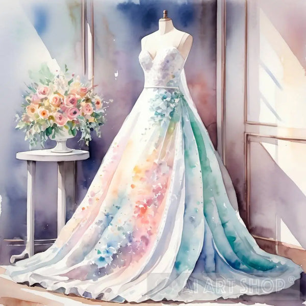 Wedding Dress Designs oil painting reproduction by Charles Frederick Worth  - NiceArtGallery.com