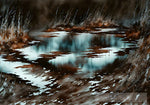 Water Full On The Mountain Abstract Ai Art