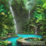 Waterfall Park Landscape Ai Art