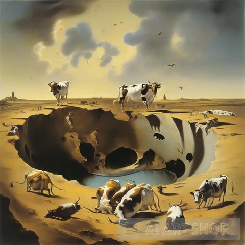 Watering Hole Surrealism Ai Art