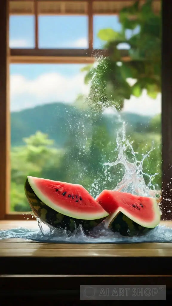 falling watermelon
