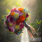 Wedding Bouquet Modern Ai Art