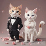 Wedding Cats Animal Ai Art