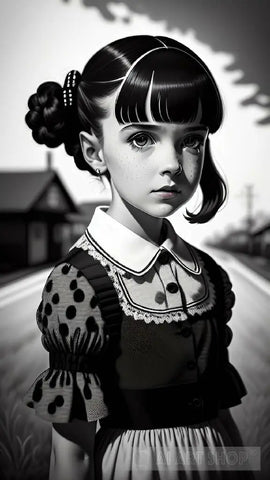 Wednesday Addams Ai Painting