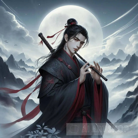 Wei Wuxian Underneath The Moon Ai Artwork