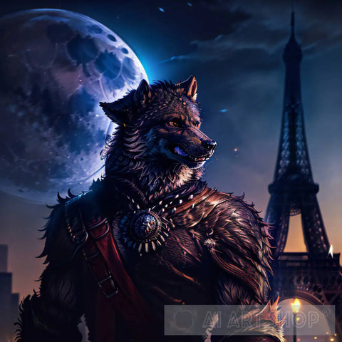 Werewolf In Paris Ai Artwork