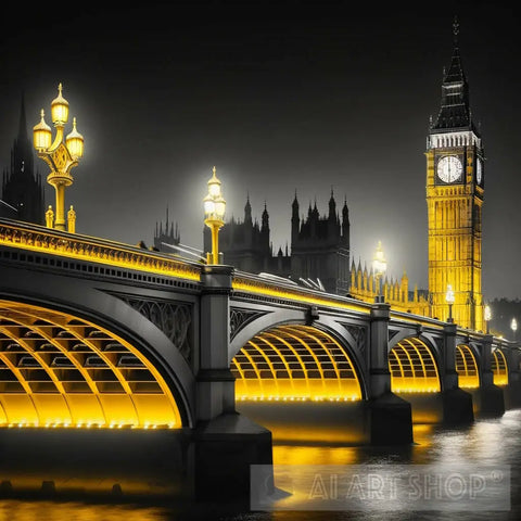 Westminster Bridge Ai Artwork