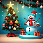 Snowman and Christmas tree copy