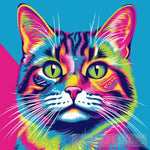 Whisker Pops: Playful Ai Artwork Celebrating Feline Fabulousness In Pop Art Style